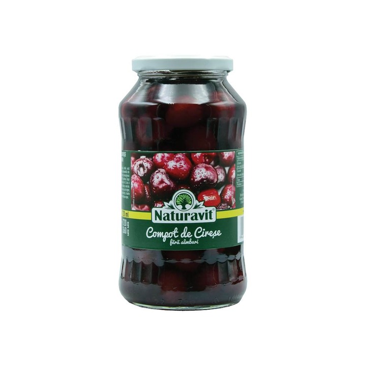 Naturavit kimagozott cseresznyebefőtt, 720 ml