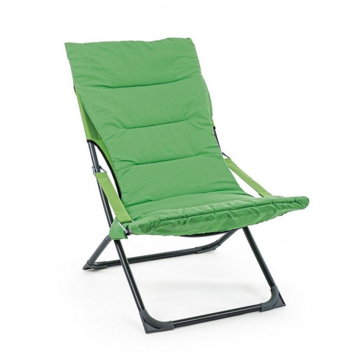 Zöld fotel 60x90x86x40x44 cm