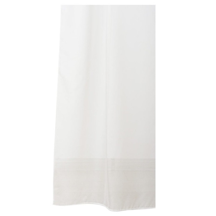 Material textil pentru perdea simpla Voal 2, model uni, crem, 100x300 cm