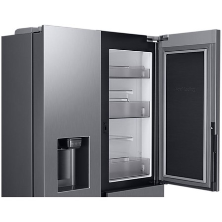 Side by Side Samsung RH68B8541S9/EF, 627 l, Full No Frost, Food Showcase, Twin Cooling Plus, Conversie Smart 5 in 1, Compresor Digital Inverter, Clasa E, Inox