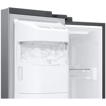 Side by Side Samsung RH68B8541S9/EF, 627 l, Full No Frost, Food Showcase, Twin Cooling Plus, Conversie Smart 5 in 1, Compresor Digital Inverter, Clasa E, Inox