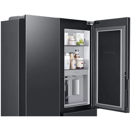 Side by Side Samsung RH69B8941B1/EF, 645 l, Full No Frost, Beverage Center, Food Showcase, Twin Cooling Plus, Conversie Smart 5 in 1, Compresor Digital Inverter, Clasa E, Dark Inox
