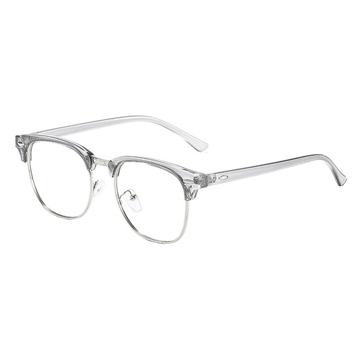 Унисекс очила, термопластични/поликарбонатни, фотохромни, против синя светлина/UV, сиви