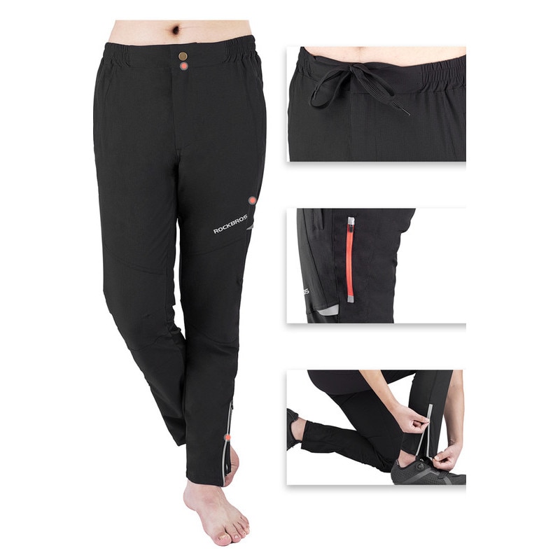 Bici Da Strada ROCKBROS Winter Warm Bicycle Pants Uomo Donna