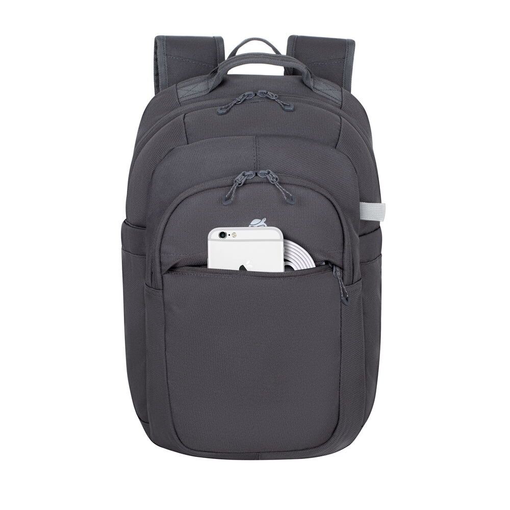 Rucsac RivaCase, 16L, Pentru notebook, Gri