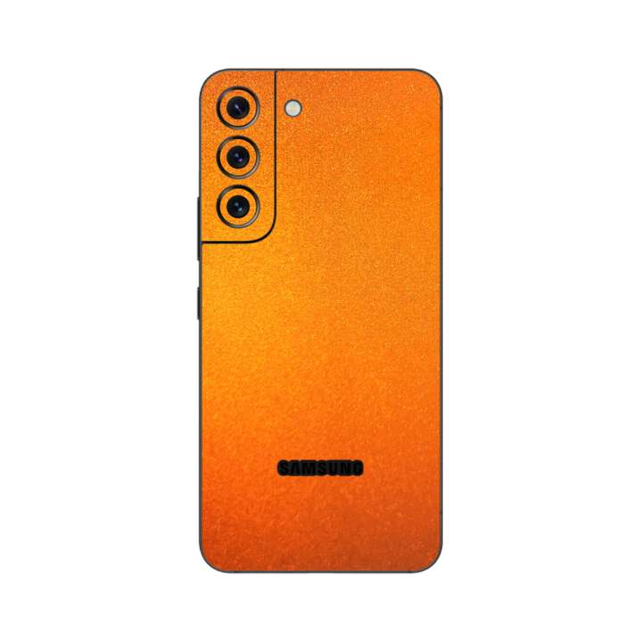 iSkinz протектор за Samsung Galaxy S22 5G - Tangerine Dream 360 Cut, Залепваща кожа на цялото тяло, Защита на задния и страничния капак