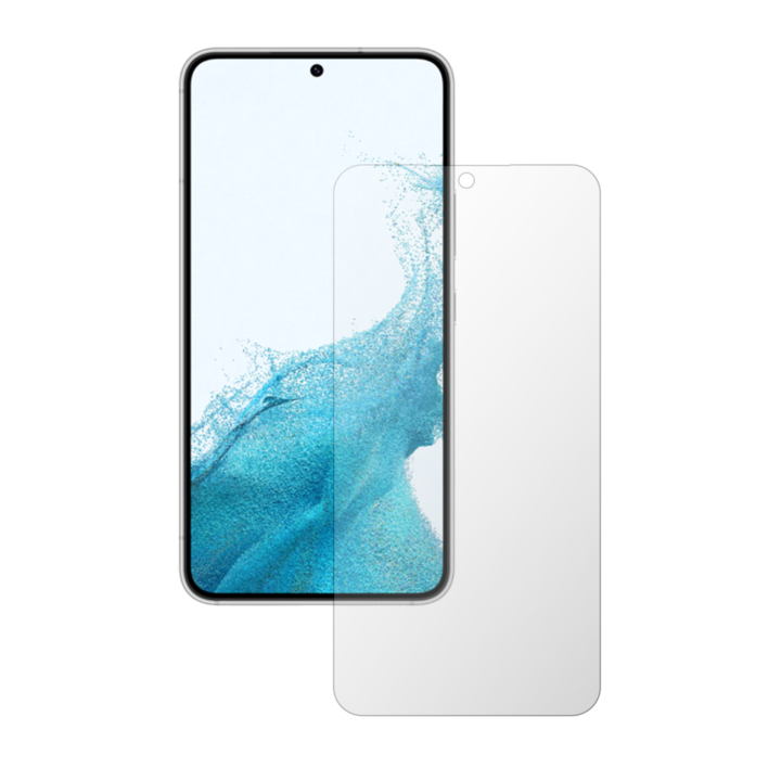 2X iSkinz matt képernyővédő fólia készlet Samsung Galaxy S22+ Plus 5G telefonhoz - Teljes vágás, láthatatlan Skinz matt, ujjlenyomat-, tükröződés-gátló, tapadó és rugalmas matt szilikon