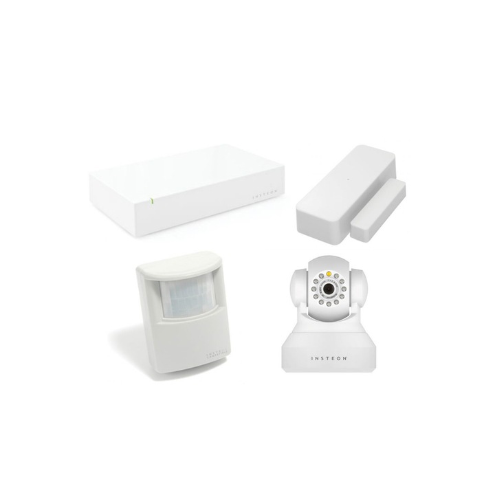 Pachet Supraveghere Apartament Basic Insteon Wireless, Alb