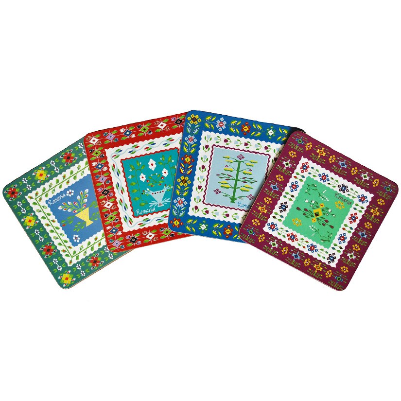 Suporturi de pahare, motive traditionale covoare oltenesti