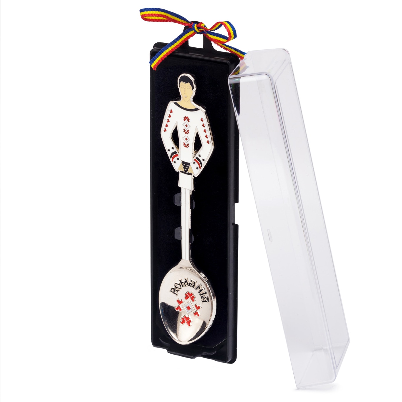 Lingurita, baiat in costum popular