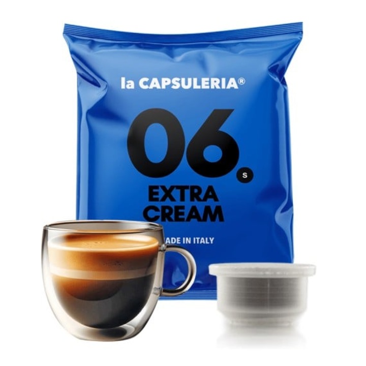 Capsule Cafea Extra Cream La Capsuleria, 100 capsule, compatibile cu La Capsuleria