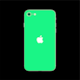 Folie iSkinz pentru Apple iPhone SE (3rd Gen) 2022 - Glow Verde Fosforescent 360 Cut, Skin Adeziv Full Body Cover, Protectie Carcasa Spate si Laterale