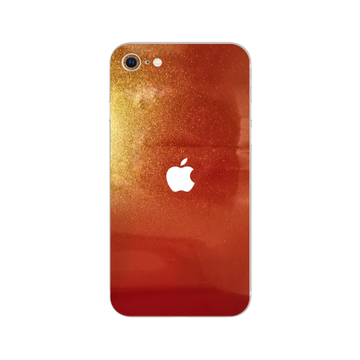 iSkinz Folie Apple iPhone SE (3. generáció) 2022-hez – Color Shift Sunset 360 Cut, teljes testet fedő, tapadó bőr, hát- és oldalvédő védelem