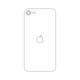 iSkinz védőfólia Apple iPhone SE (3. generációs) 2022 készülékhez – szálcsiszolt arany, egyszerű vágás, öntapadó bőr, hátlap borító