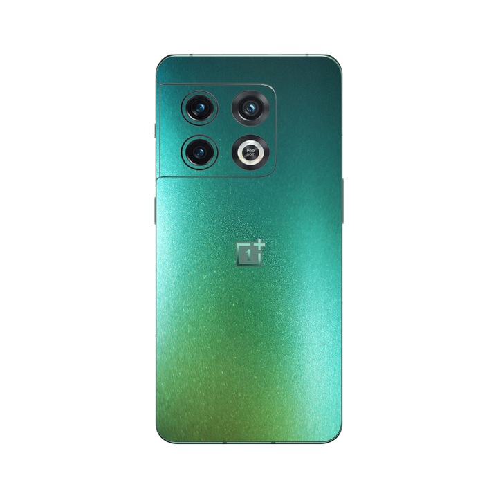 iSkinz Folie for OnePlus 10 Pro – Color Shift Aquamarine 360 Cut, teljes testet fedő, tapadó bőr, hát- és oldalvédő tok
