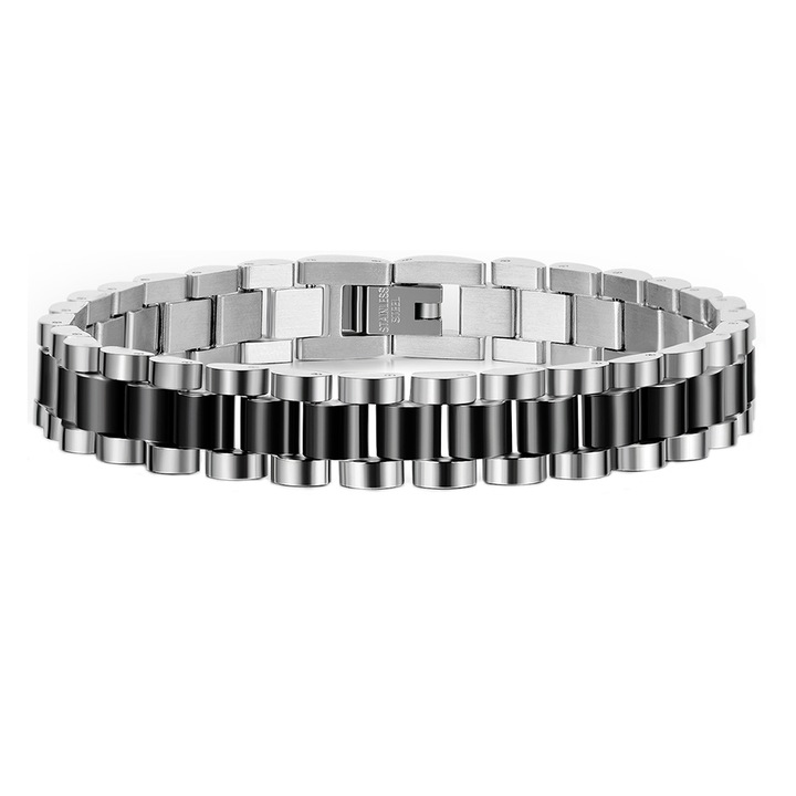 Karkötő 4075N rozsdamentes acél, Sic Moda, ezüst, hossza 20 cm