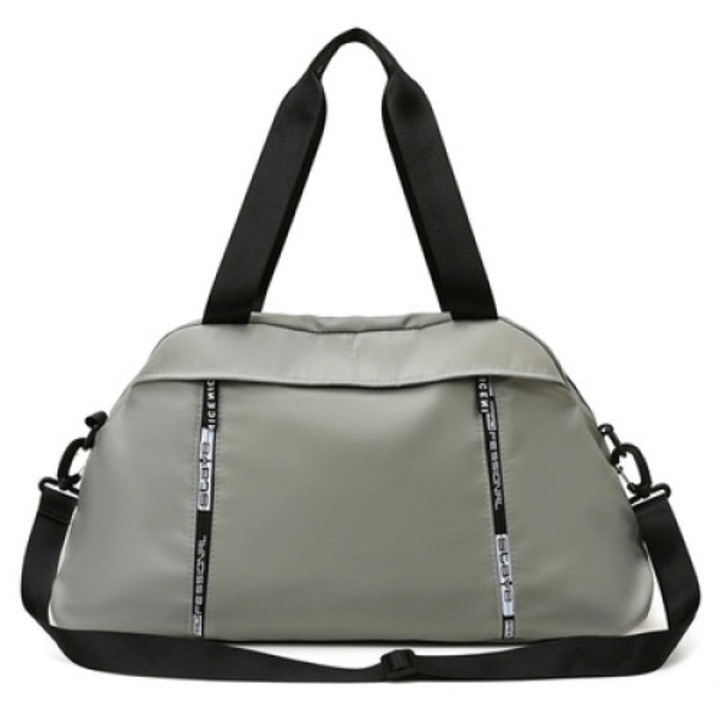 Geanta sport, impermeabila, cu buzunar pentru saltea yoga sau fitness, Escalate, 52x28x16 cm, Gri