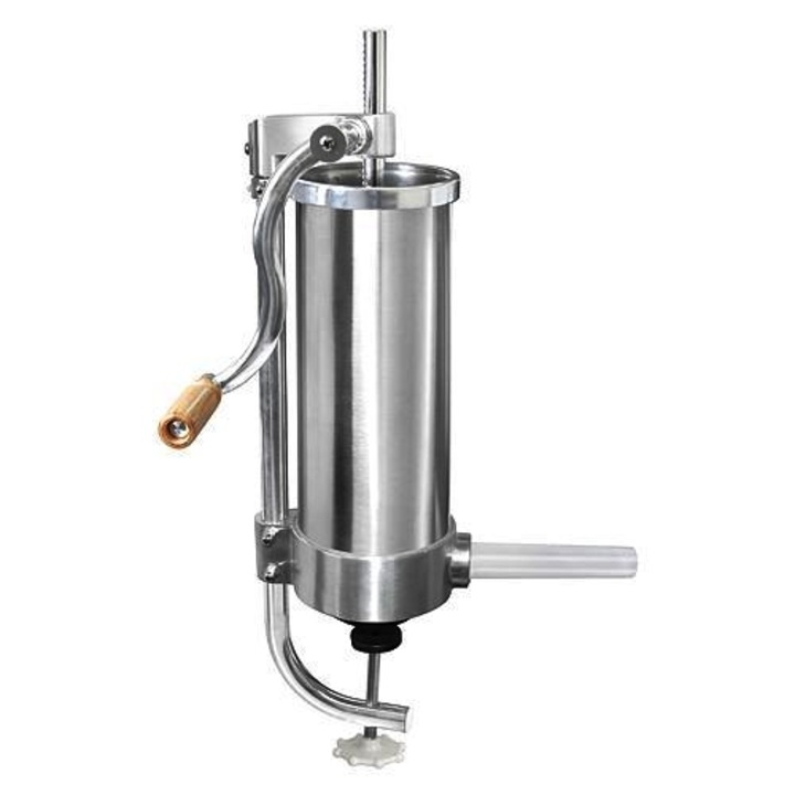 Masina umplut carnati din inox, verticala, incarcare 3 kg, 4 palnii