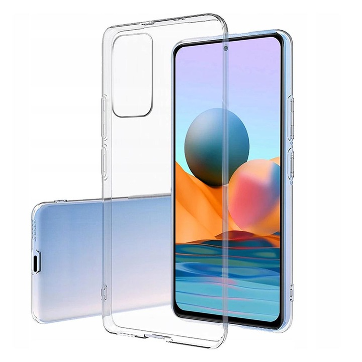 Xiaomi Redmi Note 10 / Note 10s kompatibilis szilikon hátlaptok, vékony, átlátszó, 0.5mm