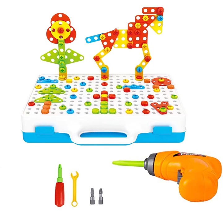 Set 237 piese gaurit, Kaypsre, Plastic, 3-10 ani, 31x7.5x25 cm, Multicolor