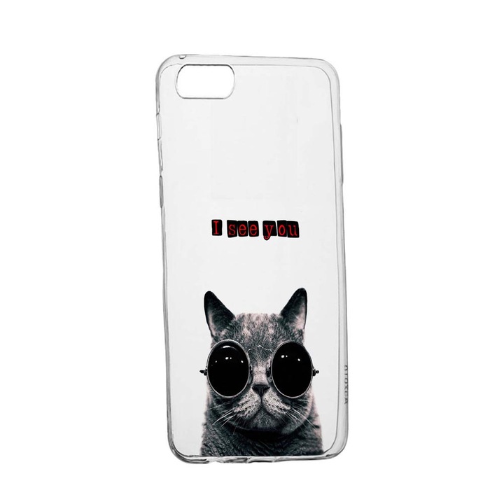 Силиконов калъф Unique за Apple iPhone SE 2020 / 8 / 7, I See You, Transparent TR 9