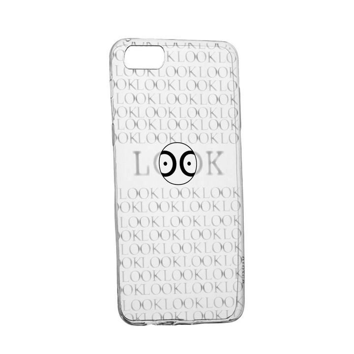 Силиконов калъф, съвместим с Apple iPhone SE 3 (2022), Look At Me, устойчивост на износване, прозрачен TR 39