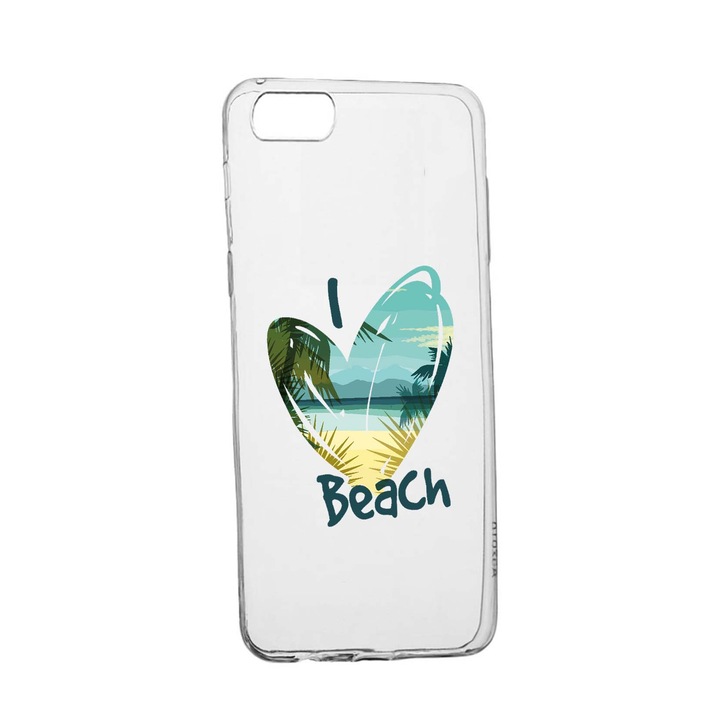 Szilikon védőtok, Apple iPhone SE 3 (2022), I Love Beach, TR 835