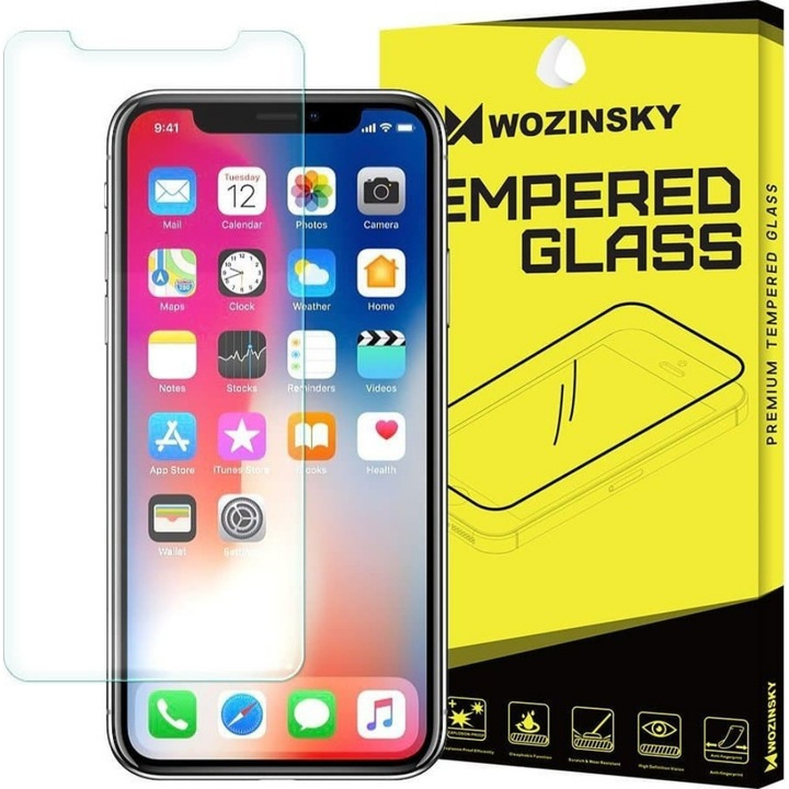Стъклен протектор Wozinsky, За Apple iPhone 11 Pro / iPhone XS / iPhone X, 9H, Прозрачен