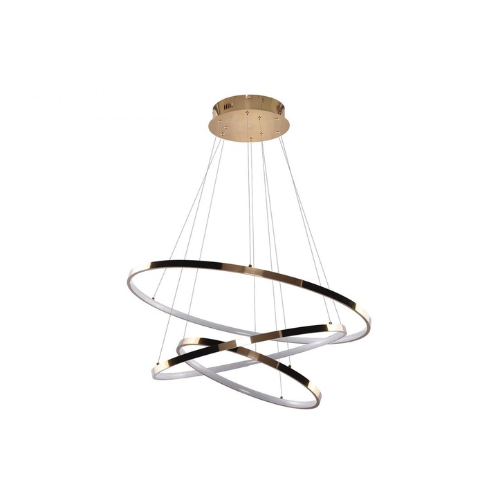AZzardo Полилей, метал/хром, LED, 120-160 см, злато