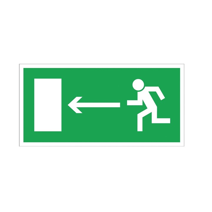 Indicator Directie de iesire stanga, PVC, 150x300 mm