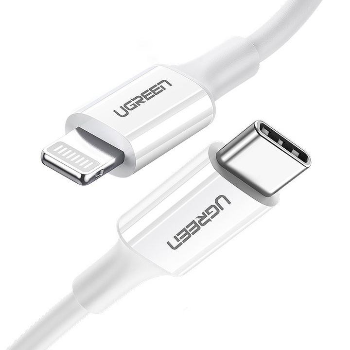 UGREEN Kábel Lightning to USB-C 3A US171, 1.5m , fehér