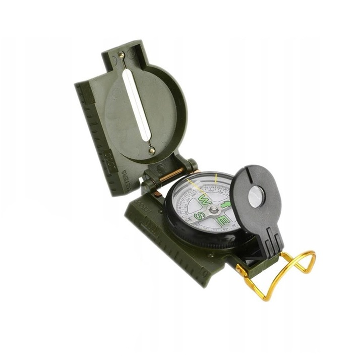 Busola militara, Zola®, capac de protectie, lupa, 8x5.8x2.5 cm, verde