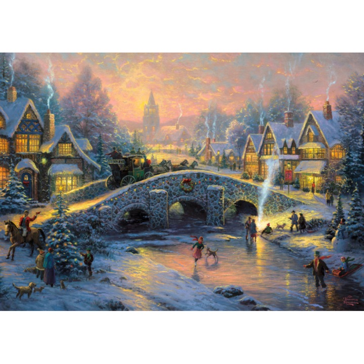 Пъзел Schmidt Spiele, Коледен дух, 1000 части