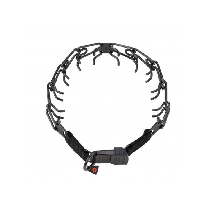 Zgarda dresaj Sprenger Inox negru 4mm/60cm Sistem ClicLock