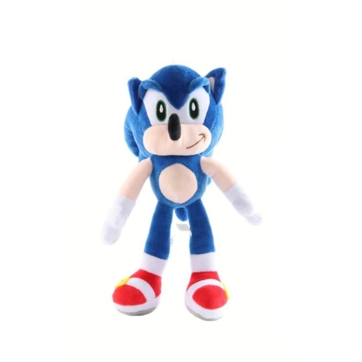 Jucarie de plus Sonic, albastru, 19 cm