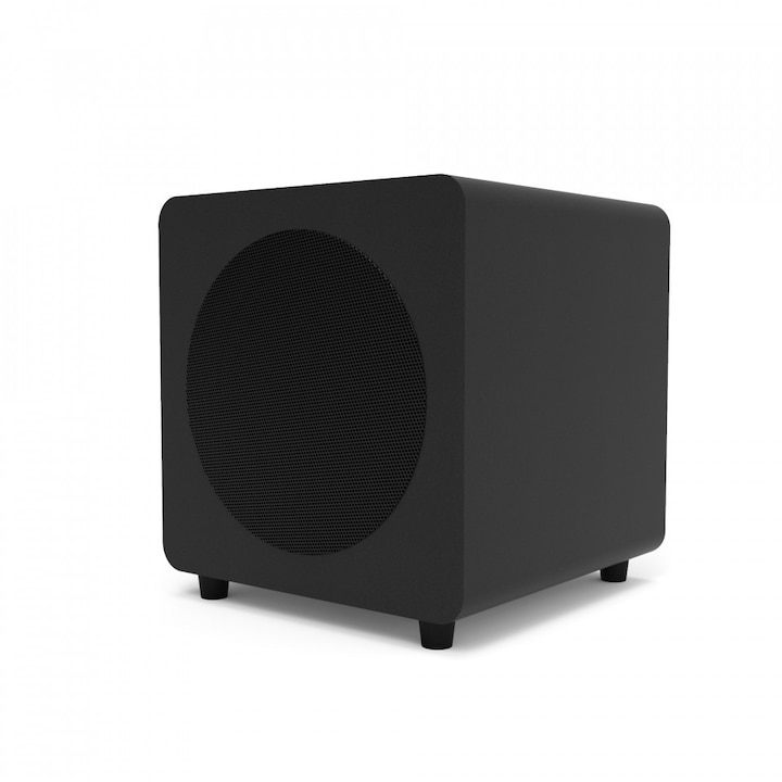 Subwoofer activ Kanto SUB8 Negru Mat, 150W RMS, 8", crossover integrat