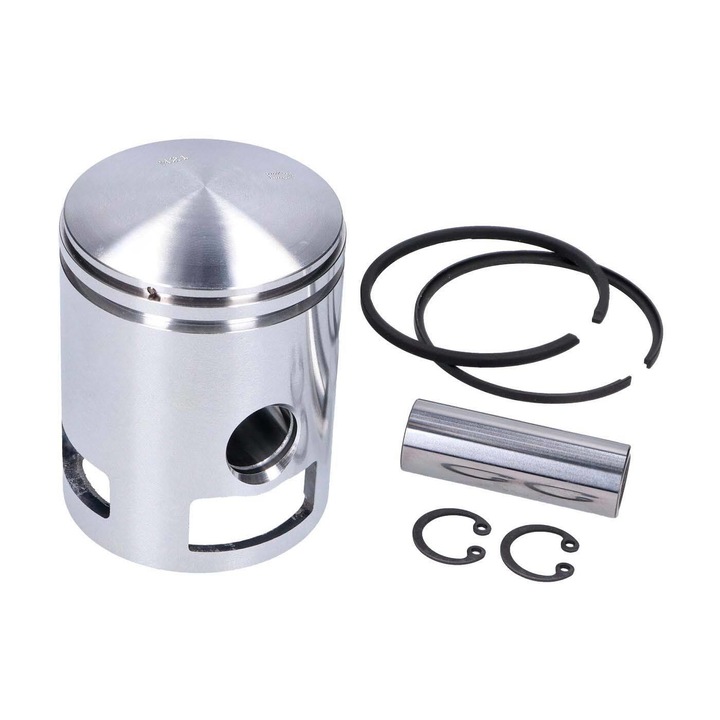 Kit piston, Meteor, 53.1 mm, Compatibil cu Vespa PX125/PX125E, Argintiu