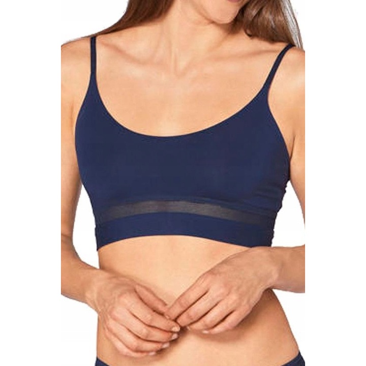 Sloggi Bustier, Ever Fresh Crop Top, Indigókék