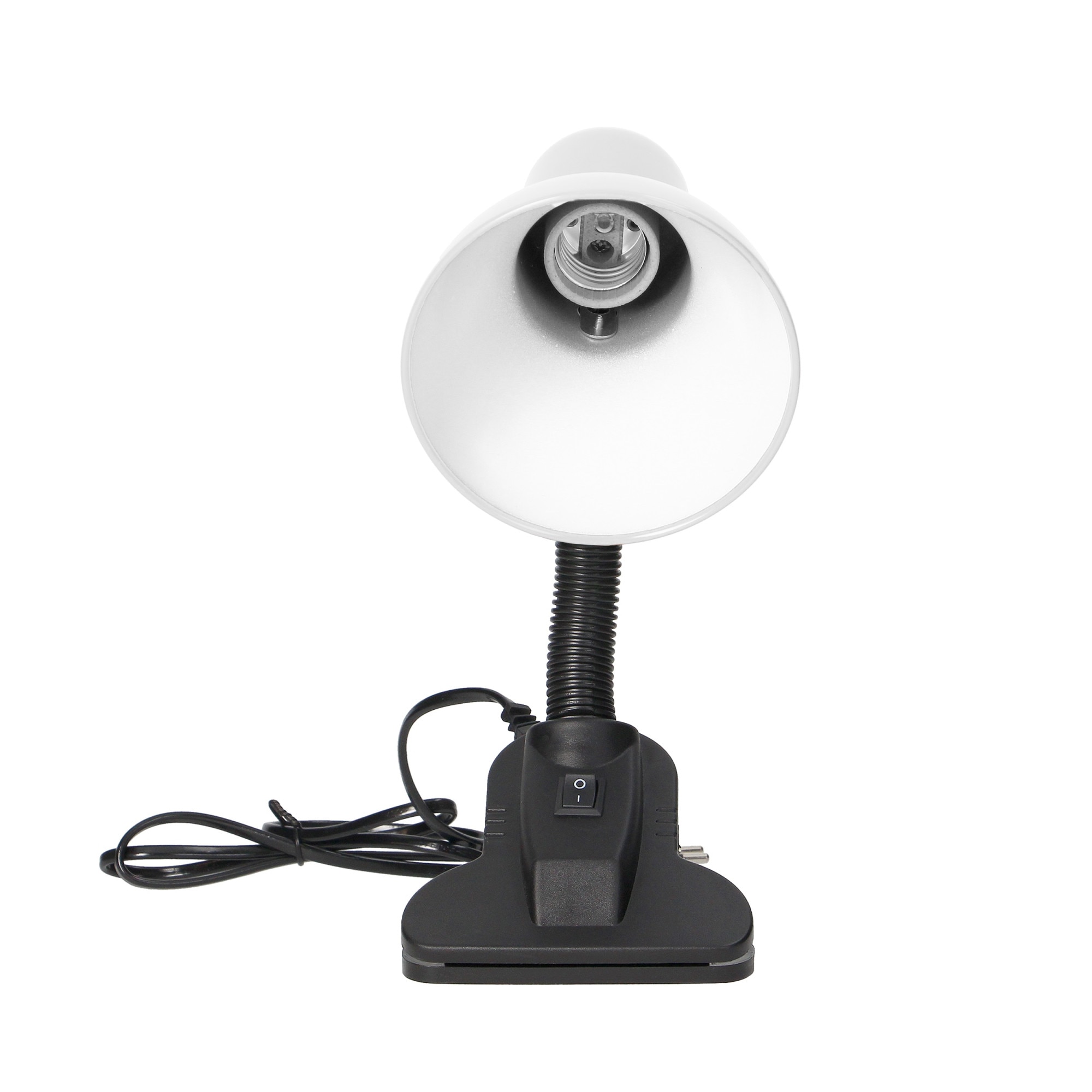 Lampada Da Lettura Con Clip - 40W E27, Cavo 90cm - Ideale Per Scrivania O Comodino - Virone - Foto 5