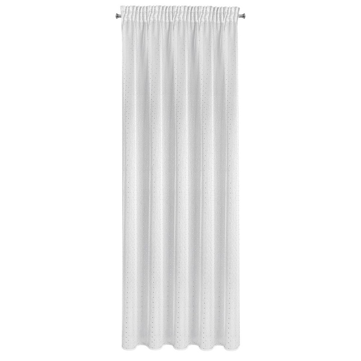 Завеса Eurofirany SIBEL бял, сребърен, 140x270 см