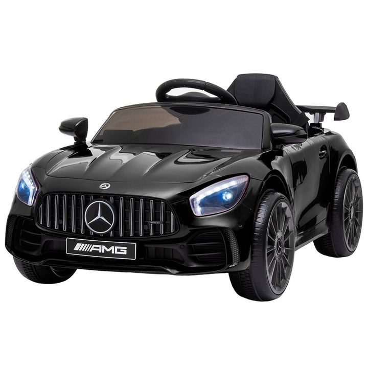Masinuta electrica Mercedes Benz amg gt R, 12v, telecomanda, negru