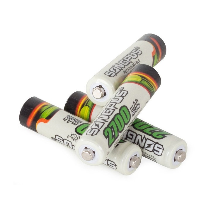 Set acumulatori AAA (R3), SONGPUS 2700mAh, Ni-MH, 4 buc - eMAG.ro