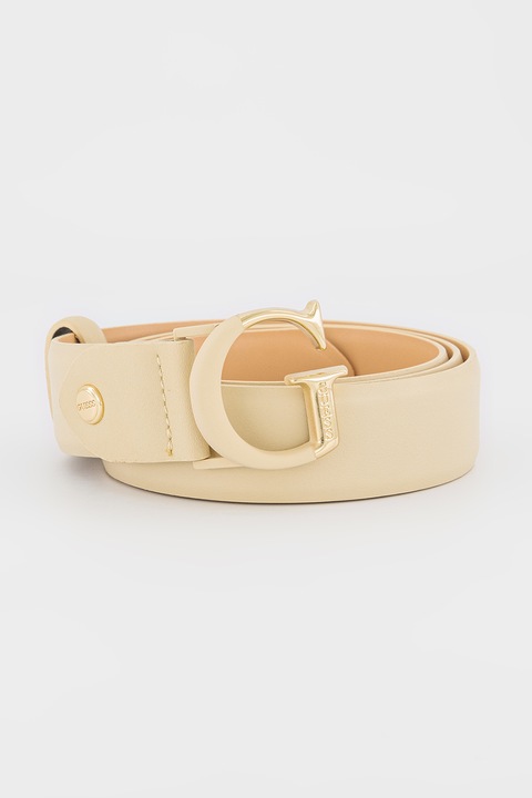 Guess Műbőr öv monogramos csattal, Bézs, 85