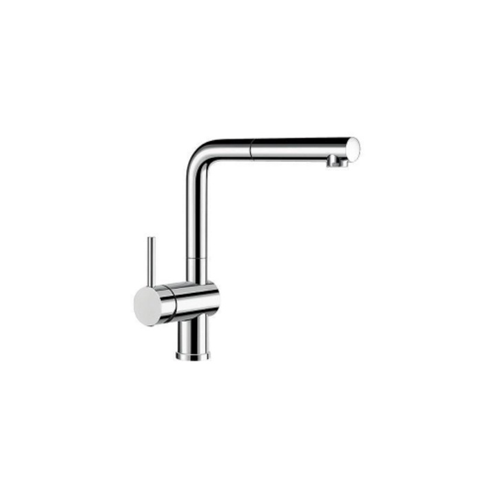 Konyhai csaptelep Blanco Linus S, Króm, Egykaros, Ezüst