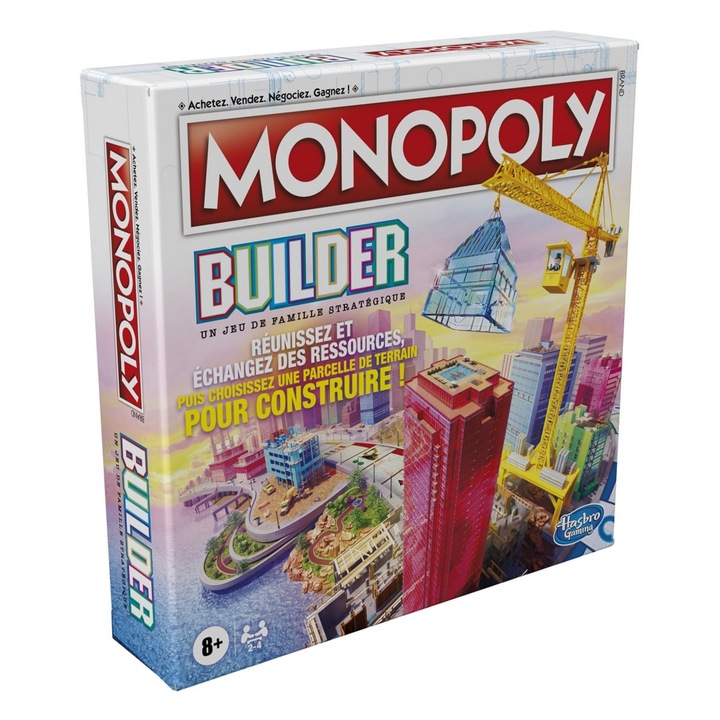 Hasbro Monopoly Builder társasjáték, magyar nyelvű