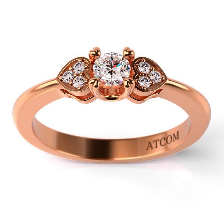 Пръстен, Nistor, Годежен модел, От розово злато