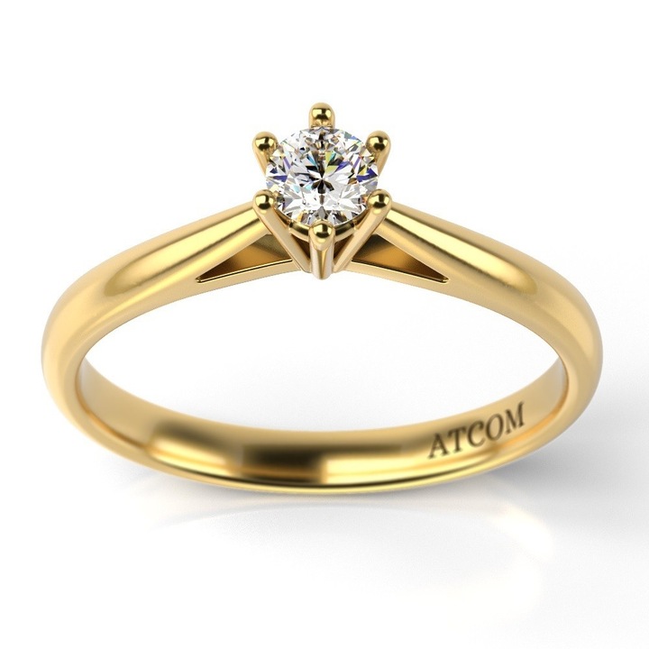 Годежен пръстен Модел Perseides, Жълто злато