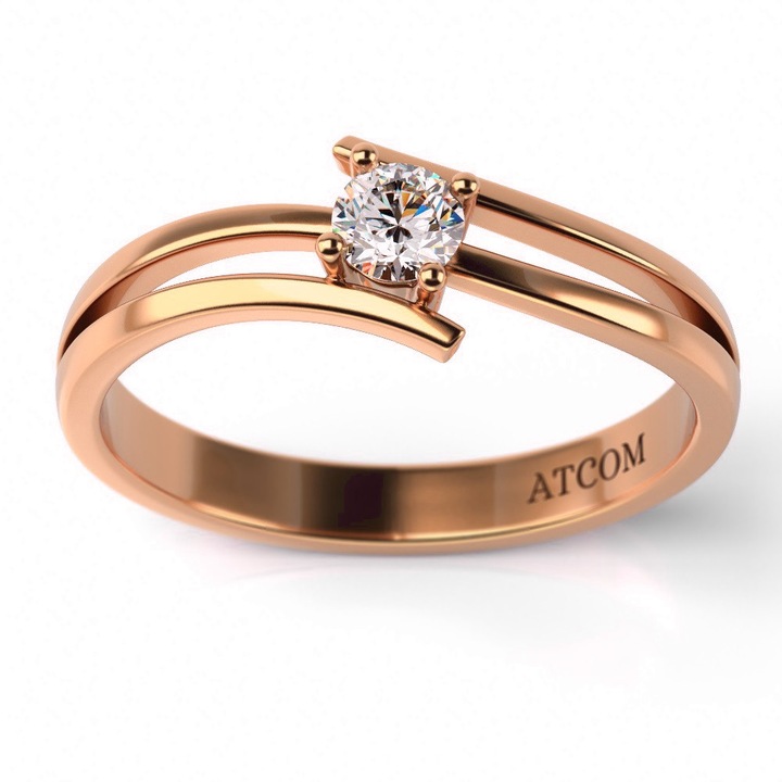 Годежен пръстен Timotei от розово злато