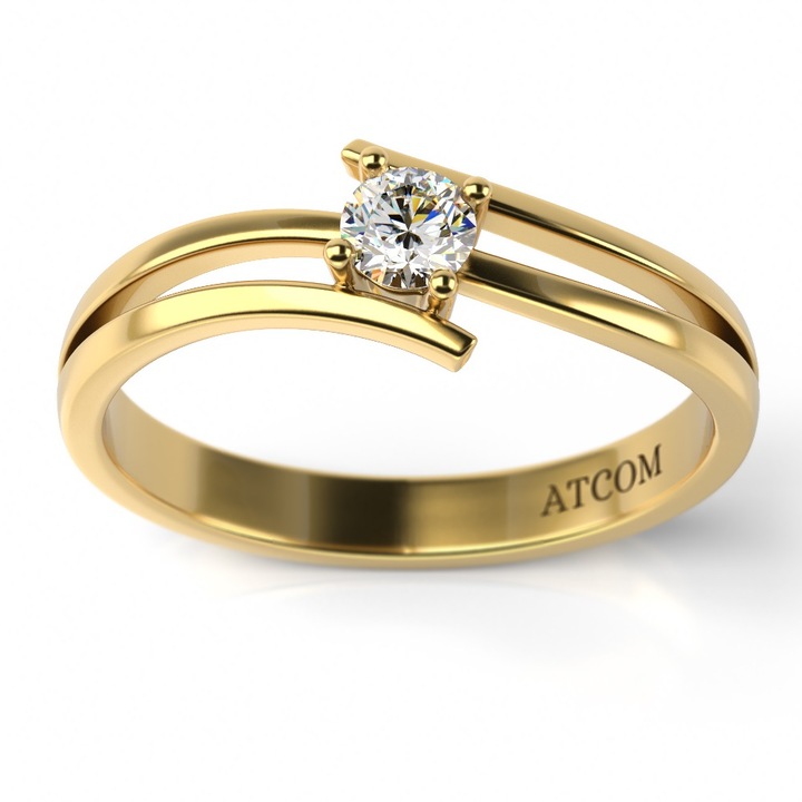 Годежен пръстен Timotei от жълто злато