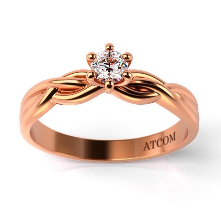 Годежен пръстен, Vasily, Розово злато